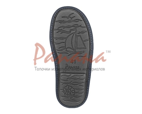 Домашняя обувь мужская вельвет хаки, вышивка "Герб с веточкой" 704023