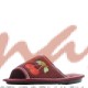 Домашняя обувь женская вельвет бордовый, вышивка "Вишенки" 513033
