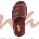 Домашняя обувь женская вельвет бордовый, вышивка "Вишенки" 513033