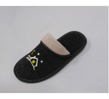 Домашняя обувь женская ворсин, вышивка "Домик" 501025