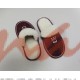 Домашняя обувь женская жаккард бордовый, мех трикотажный, вышивка "Корона" 501071