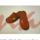 Домашняя обувь женская махра коричневая, вышивка "Мимоза" 503019
