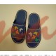  Домашняя обувь женская джинса синяя, вышивка "Бабочки" 513021