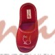 Домашняя обувь женская махра красная, вышивка "Кошка" 513042