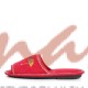  Домашняя обувь женская вельвет красный, вышивка "Зонтик" 513154
