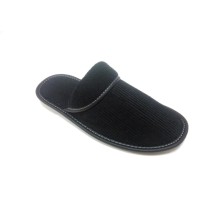 Домашняя обувь мужская вельвет черный 701010