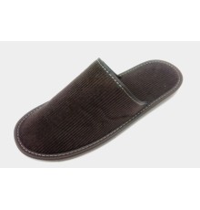 Домашняя обувь мужская вельвет коричневый 704013