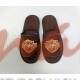 Домашняя обувь мужская вельвет коричневый, вышивка "HARLEY DAVIDSON" 713055
