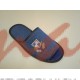 Домашняя обувь мужская джинса синяя, вышивка "Герб гольф" 713076