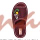  Домашняя обувь женская жаккард бордовый, вышивка "Бабочка на цветке" 513127